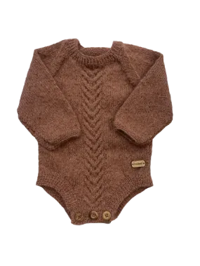 0-3M Blush Alpaca Romper | Ida & Ish