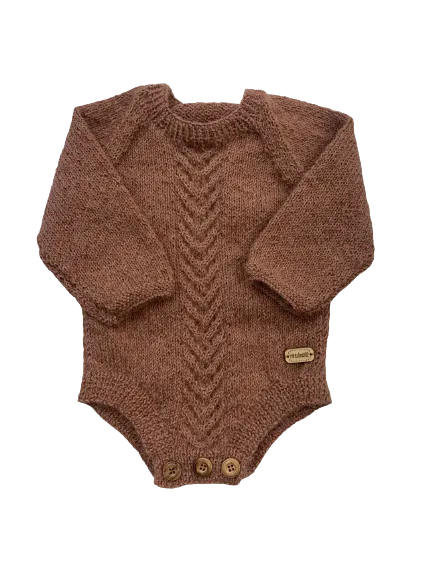 0-3M Blush Alpaca Romper | Ida & Ish