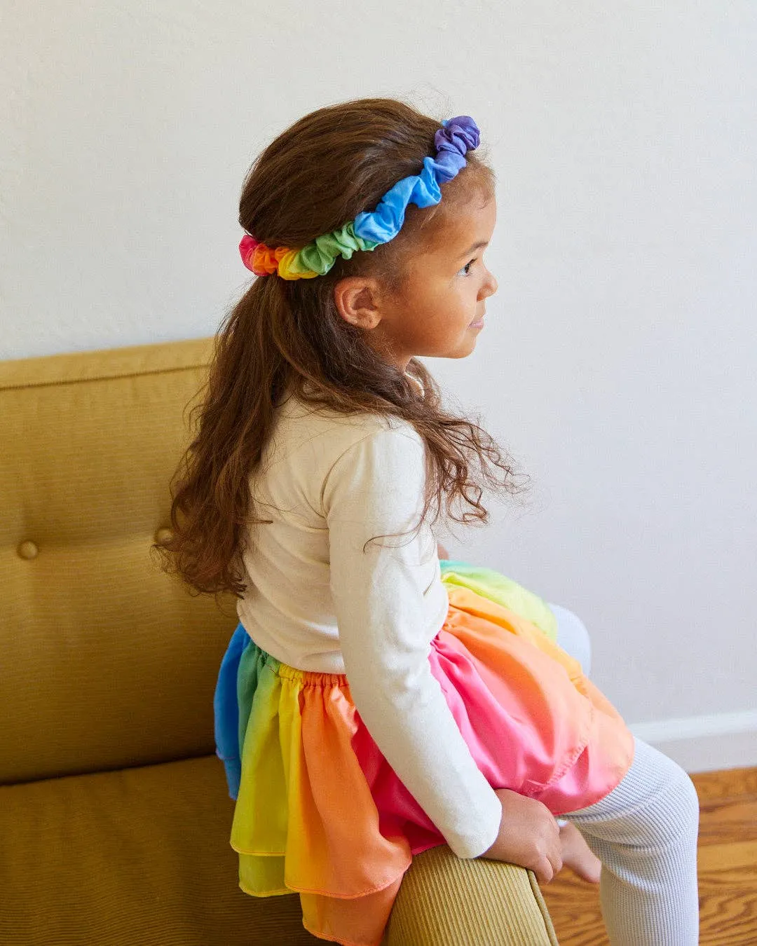 100% Silk Headbands for Dress Up Rainbow