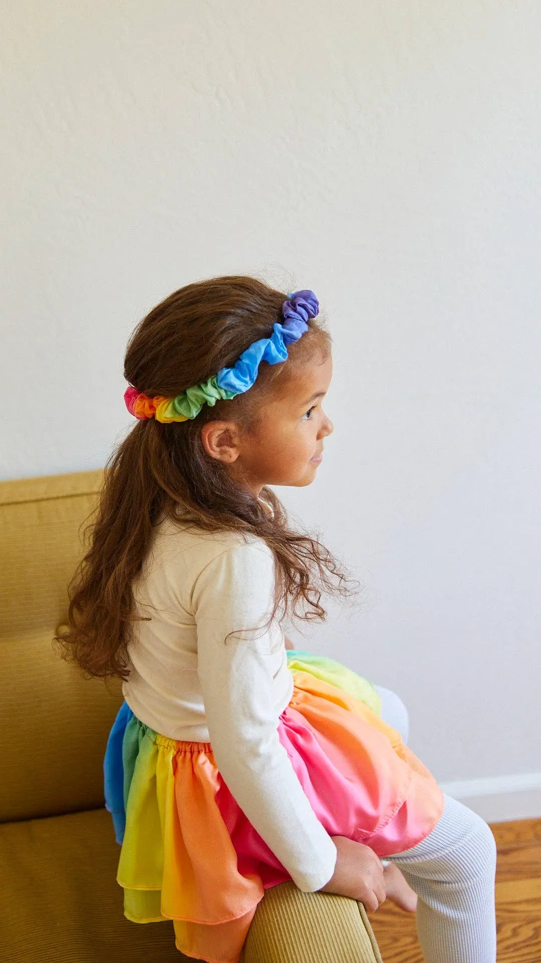 100% Silk Headbands for Dress Up Rainbow