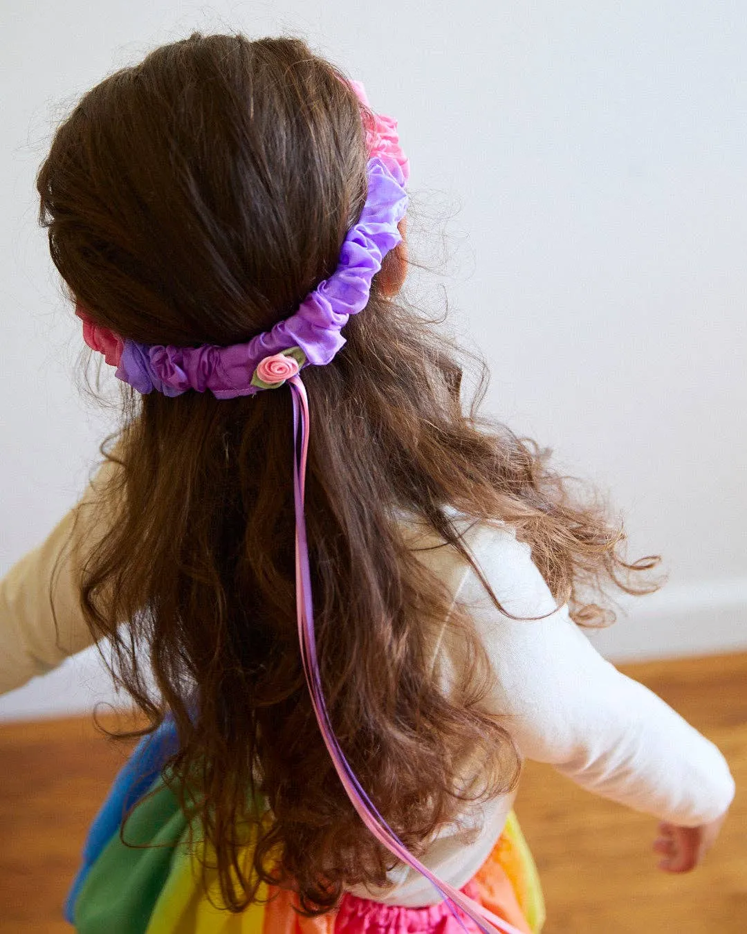 100% Silk Headbands for Dress Up Rainbow