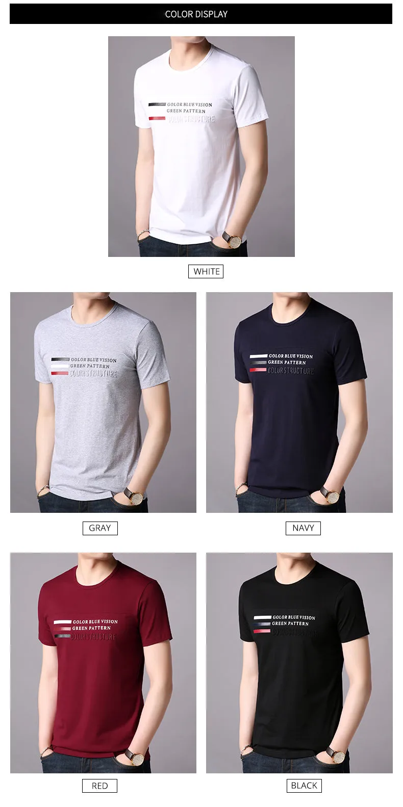 2019 New Fashion Brand T Shirts Men Print O Neck Trends Streetwear Tops Summer Cotton Boys Short Sleeve Tshirts Men Clothing