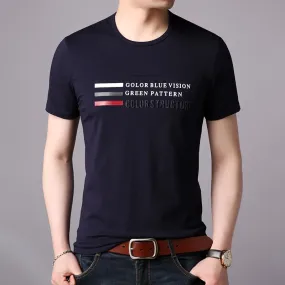 2019 New Fashion Brand T Shirts Men Print O Neck Trends Streetwear Tops Summer Cotton Boys Short Sleeve Tshirts Men Clothing
