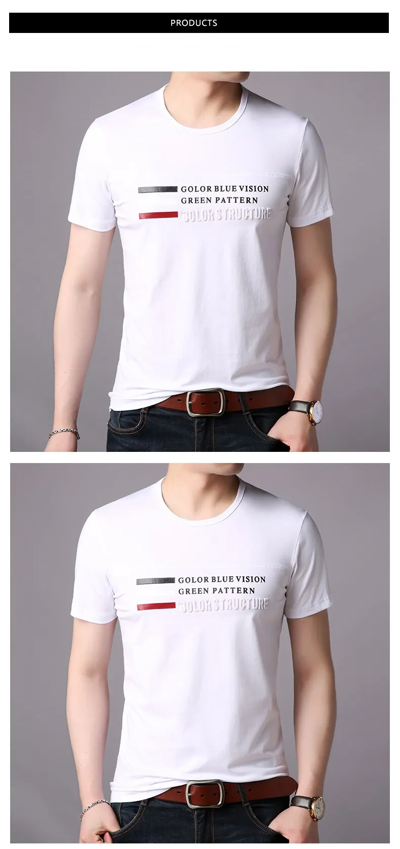 2019 New Fashion Brand T Shirts Men Print O Neck Trends Streetwear Tops Summer Cotton Boys Short Sleeve Tshirts Men Clothing