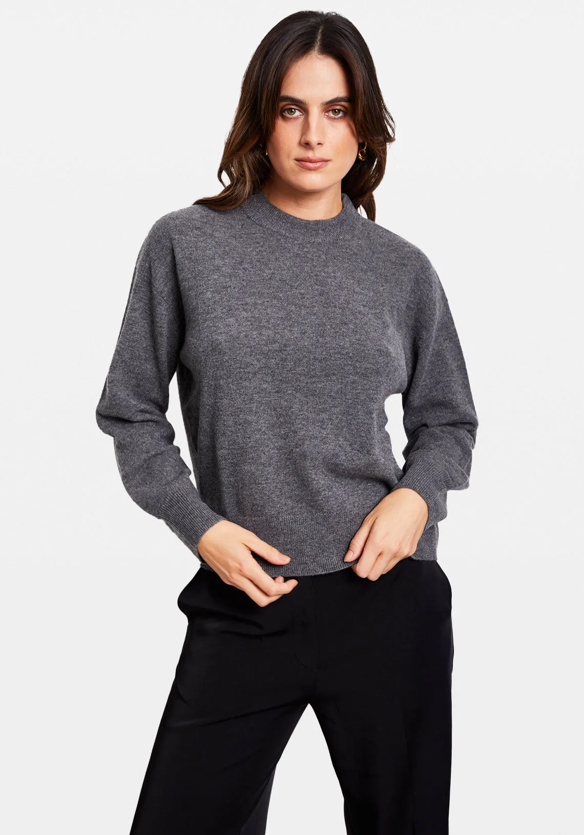 AMARIS CREW NECK DARK GREY
