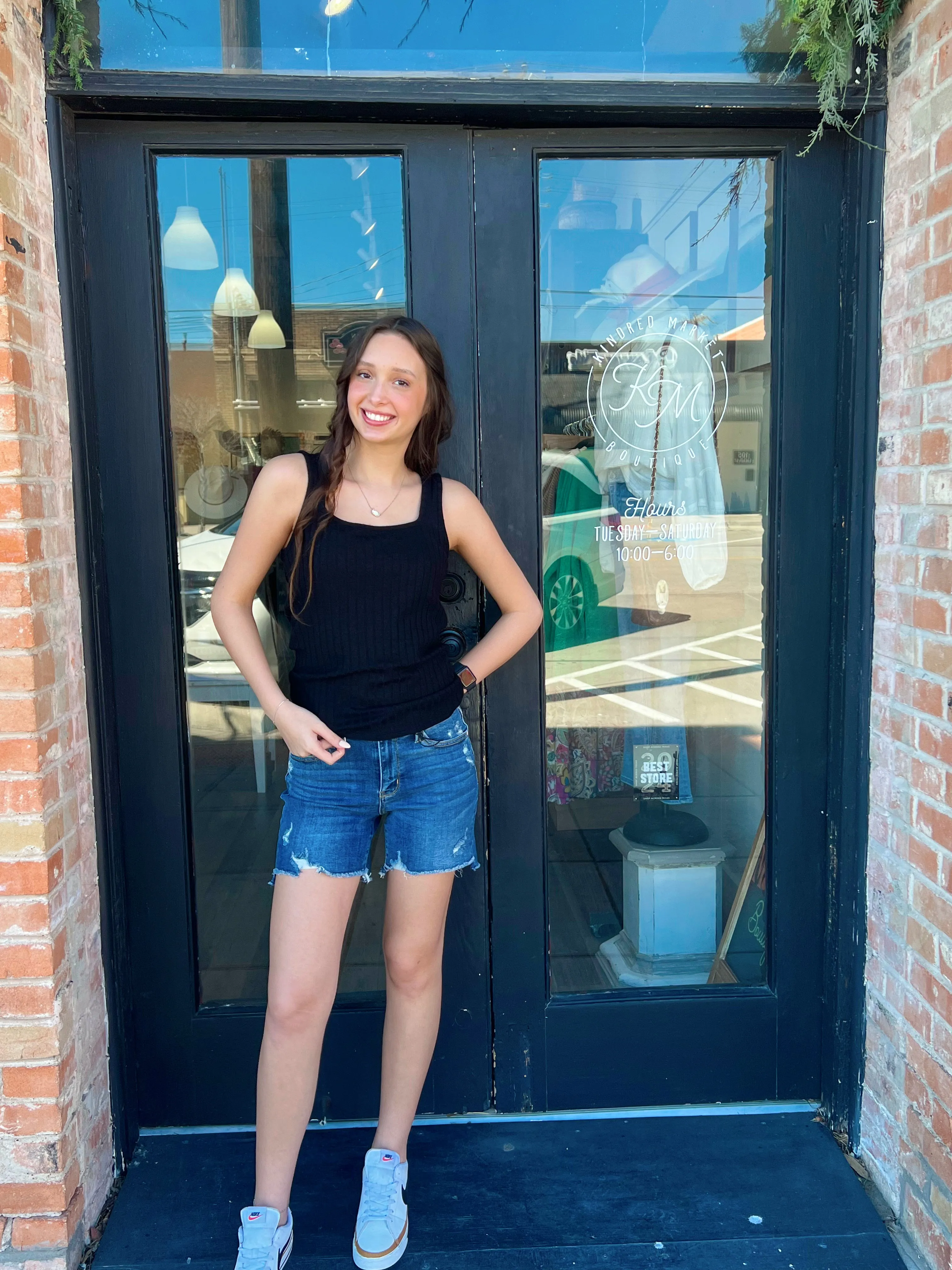 Aspen Ribbed Square Neck Tank Top