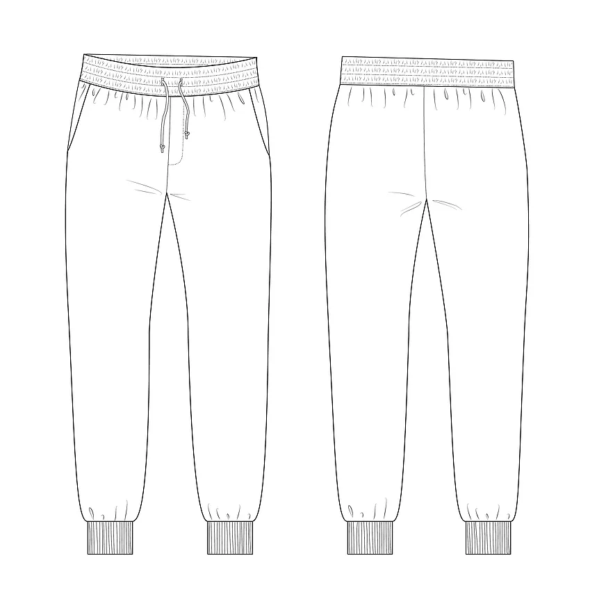 Billy Slim Unisex Sweatpants Sewing Pattern, Monsterfabriken