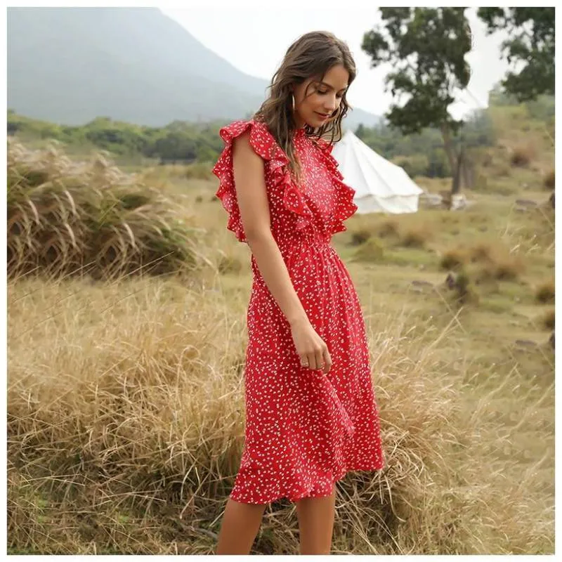 Boho Dress - Flowing Chiffon