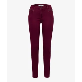 Brax Shakira Sateen Cotton Stretch Jeans 71-1707 Cherry