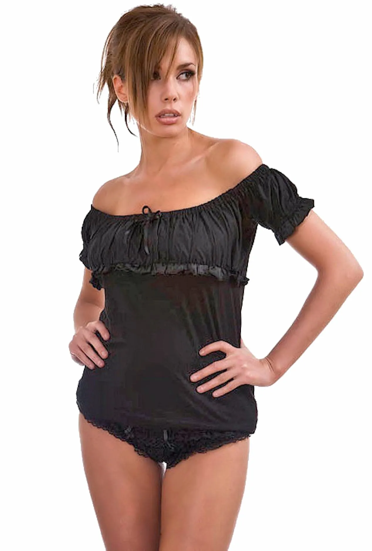 Burleska Women's Gothic Gypsy Peasant Pirate Corset Top Octoberfest