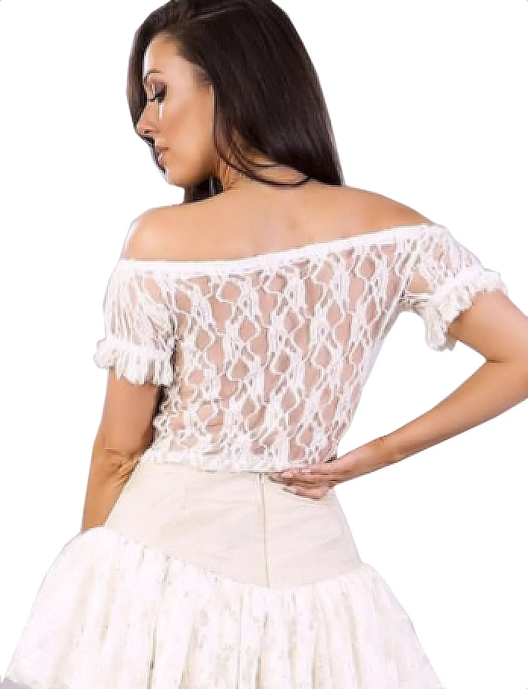 Burleska Women's Gothic Gypsy Peasant Pirate Corset Top Octoberfest
