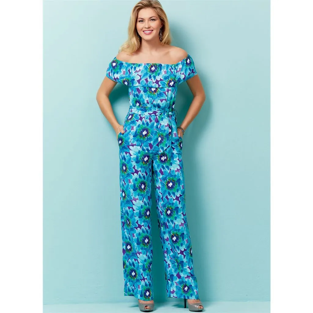 Butterick Pattern B6566 Misses' / Misses' Petite Dress,Romper, Jumpsuit and Sash