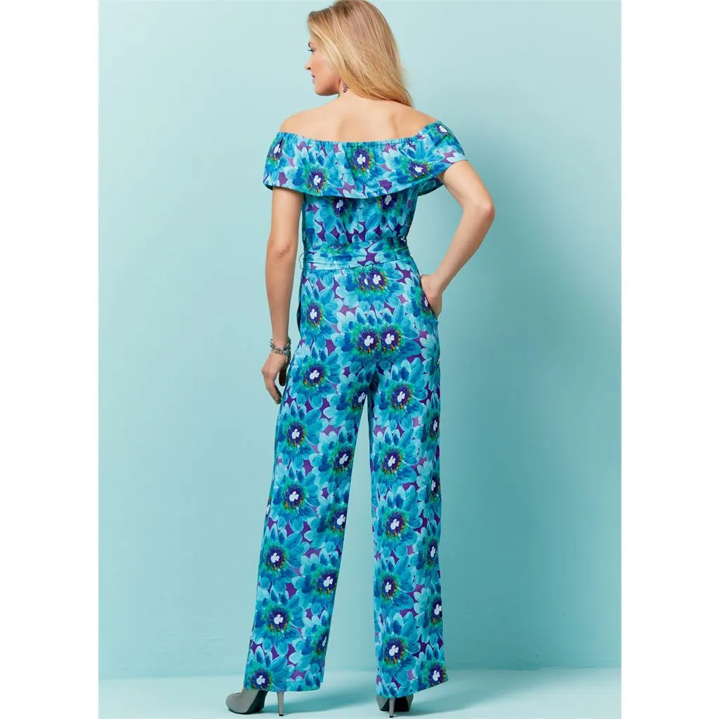Butterick Pattern B6566 Misses' / Misses' Petite Dress,Romper, Jumpsuit and Sash