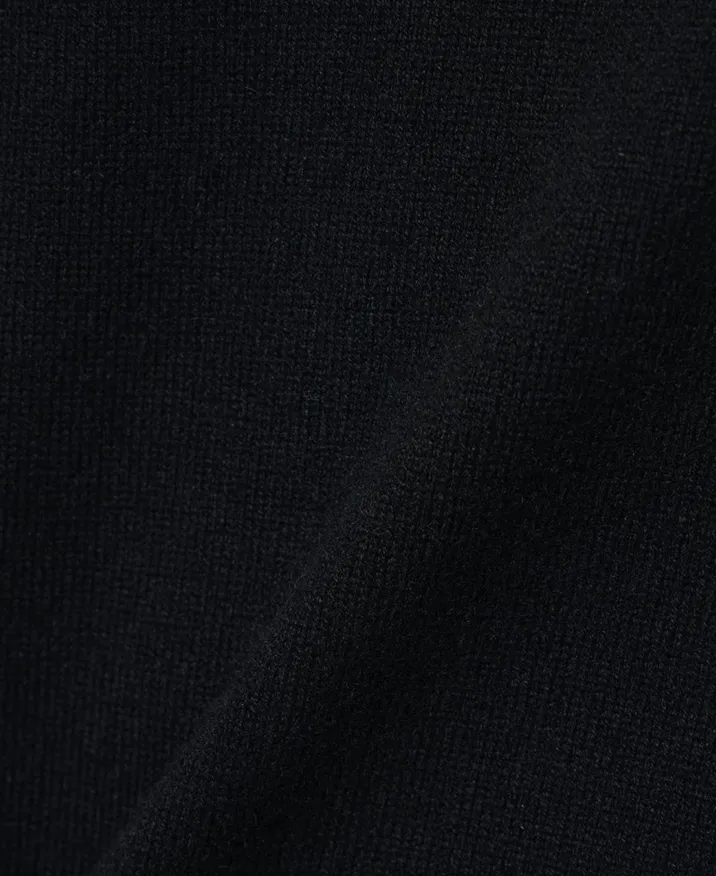 Cashmere Mix Relaxed High Neck Sweater (3D-Knit)