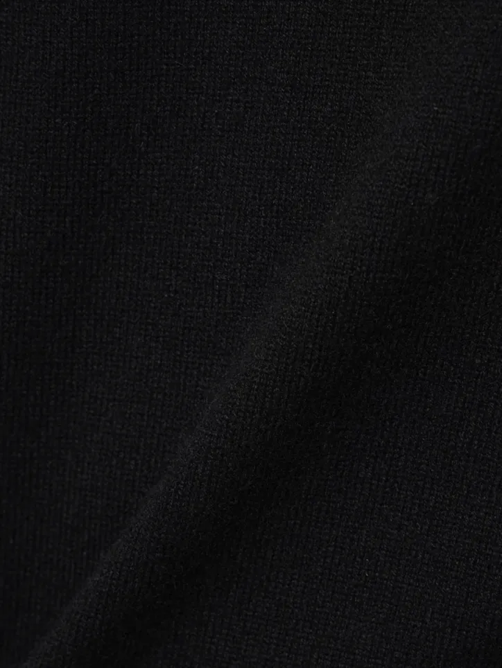 Cashmere Mix Relaxed High Neck Sweater (3D-Knit)