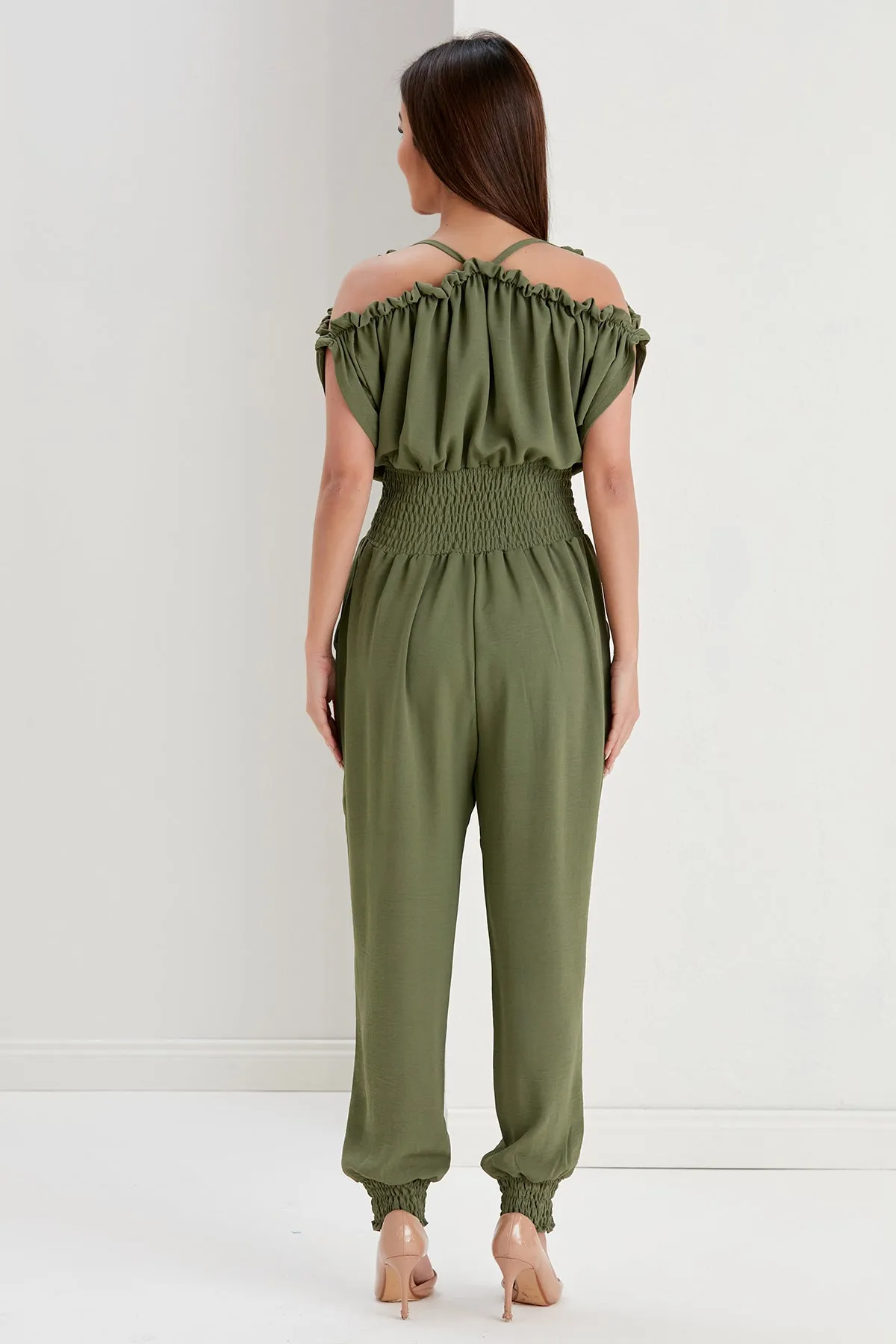 Casual Chic Khaki Jumpsuit