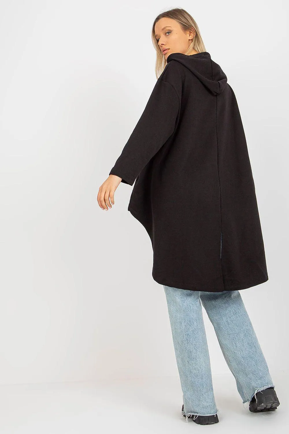 Chic Asymmetrical Hooded Sweatshirt