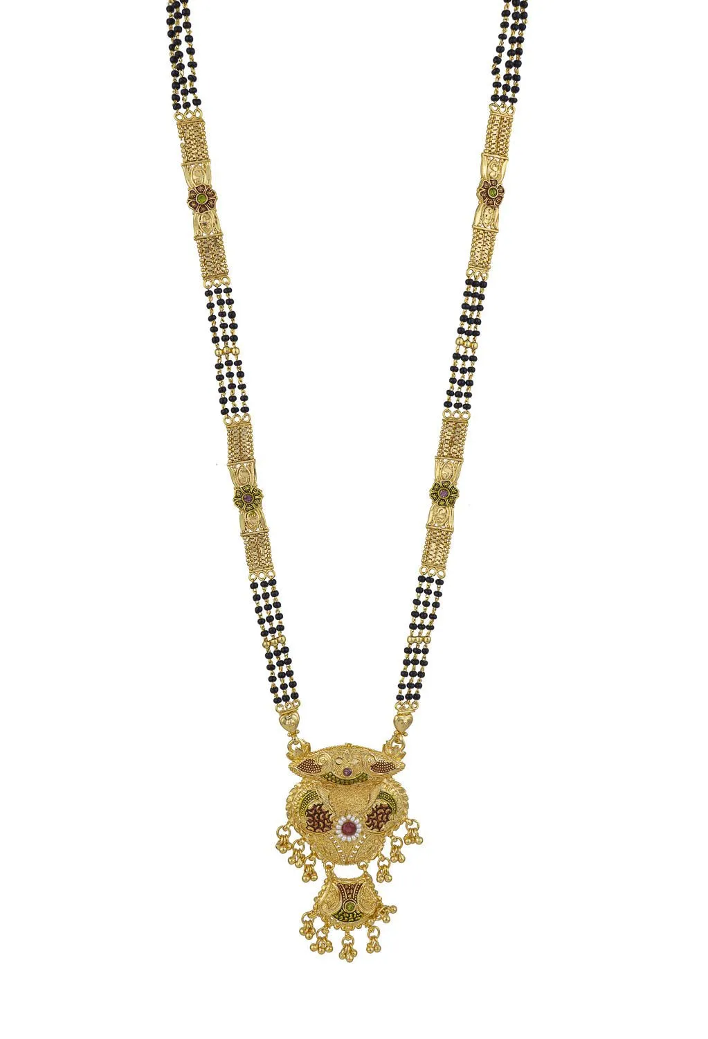 Classic Gold Mangalsutra with Flowing Beads