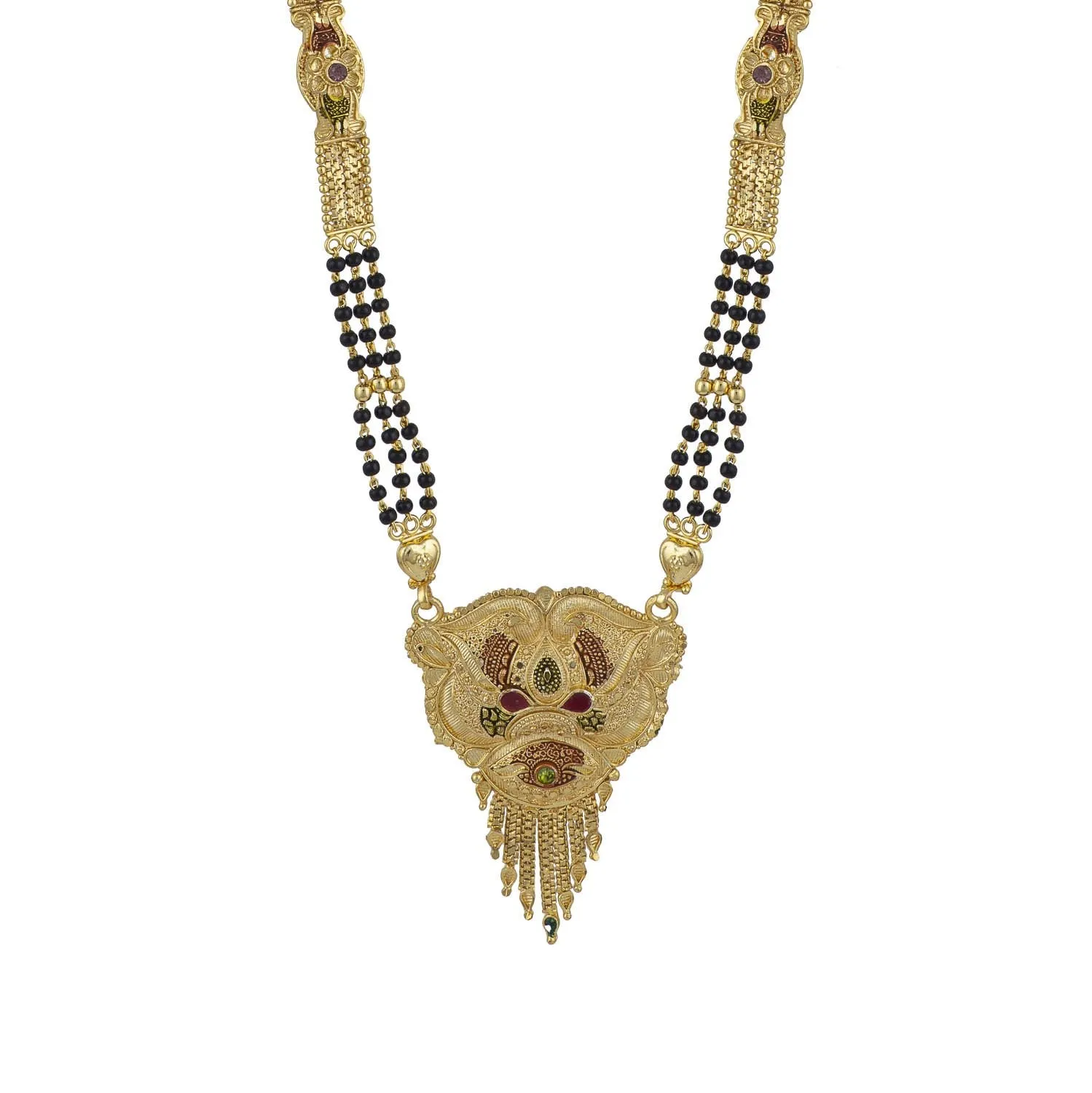 Classic Mangalsutra: Golden Flowing Grace