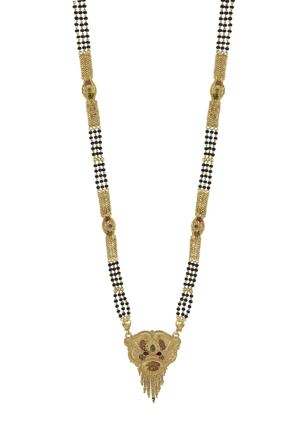Classic Mangalsutra: Golden Flowing Grace