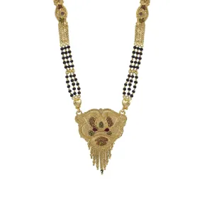 Classic Mangalsutra: Golden Flowing Grace