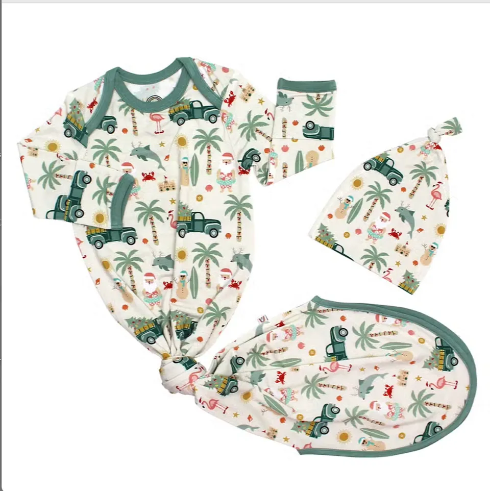 Coastal Christmas Infant Gown Set