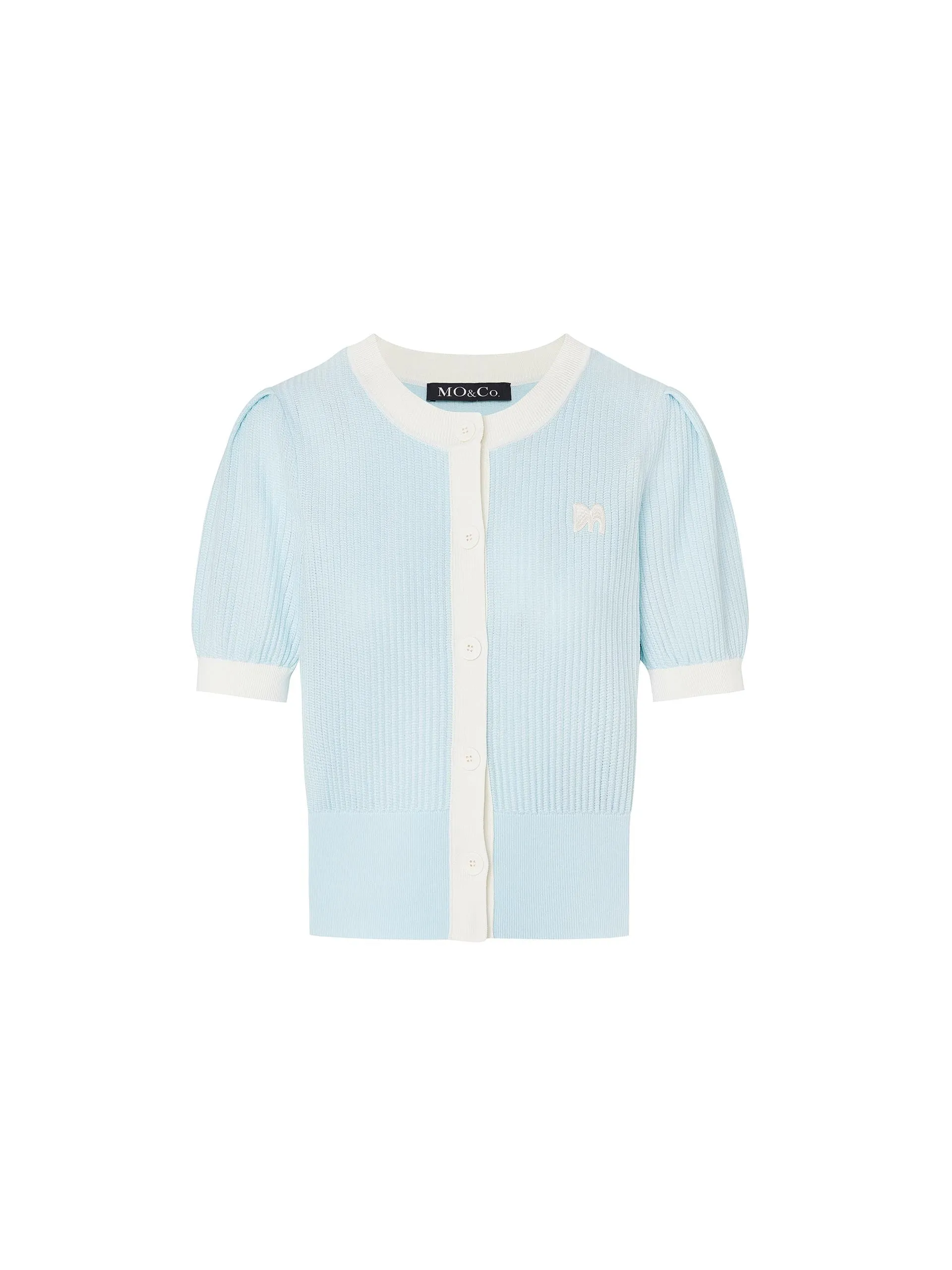 Contrast Trim Cardigan