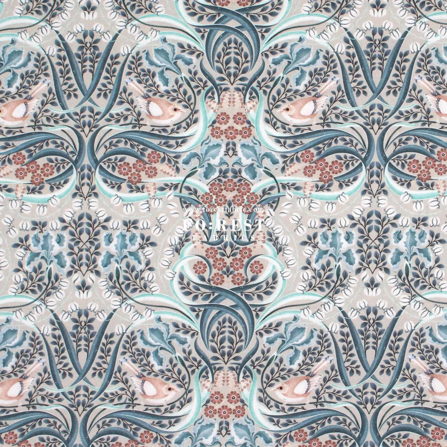 cotton - Flowing Feathers Gray