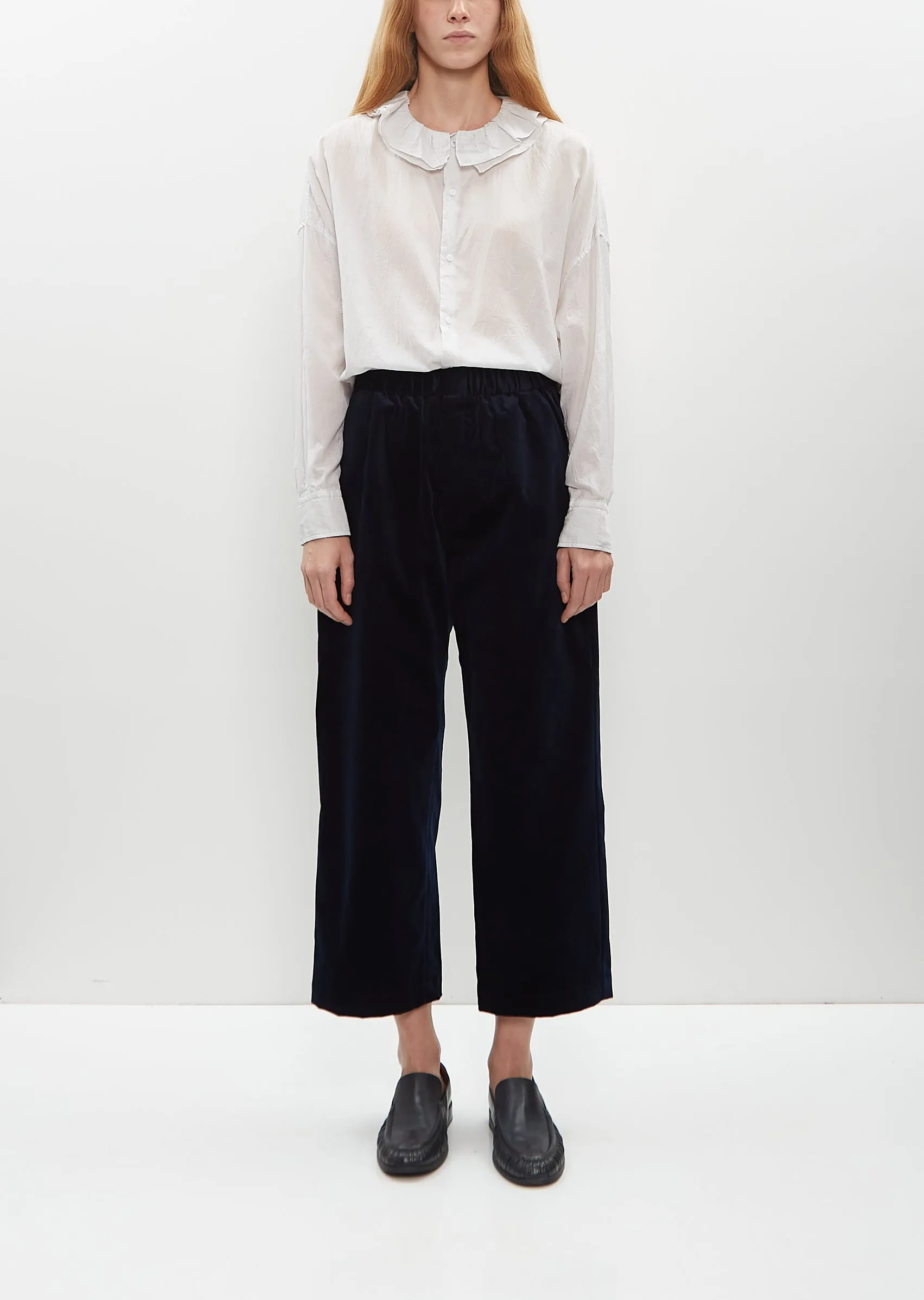 Cotton Velvet Easy Trousers