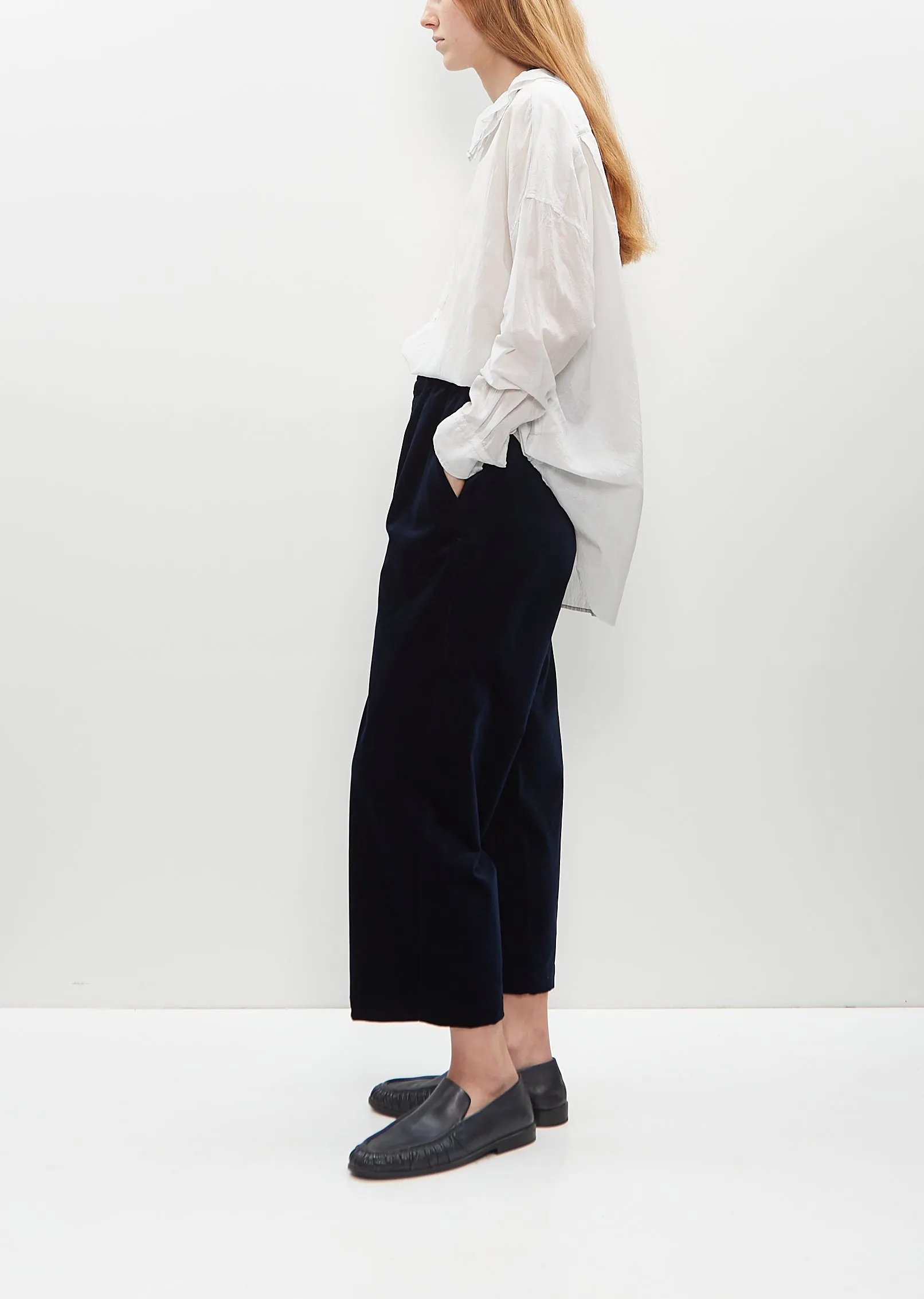 Cotton Velvet Easy Trousers