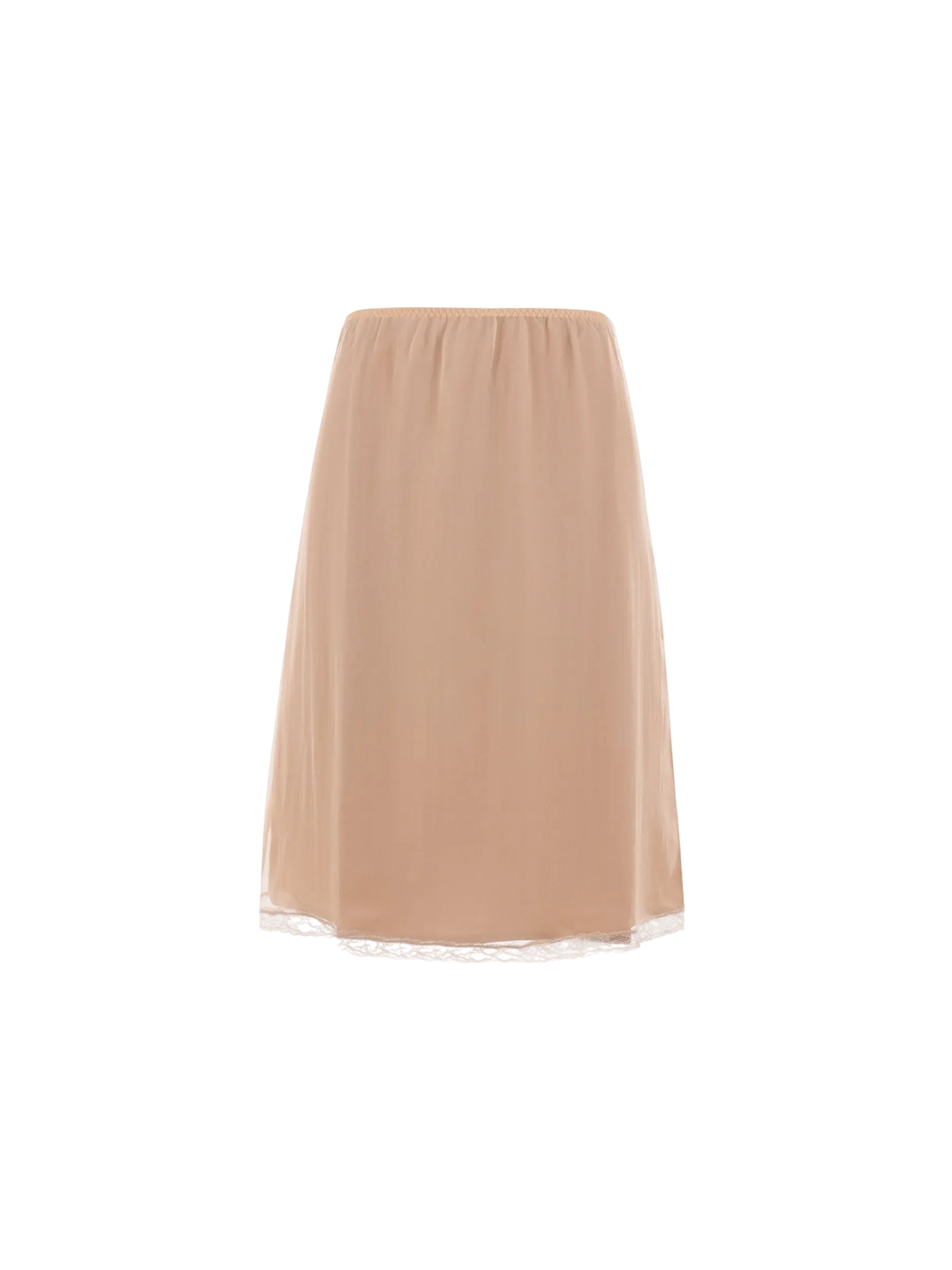 Crepe De Chine Midi Skirt
