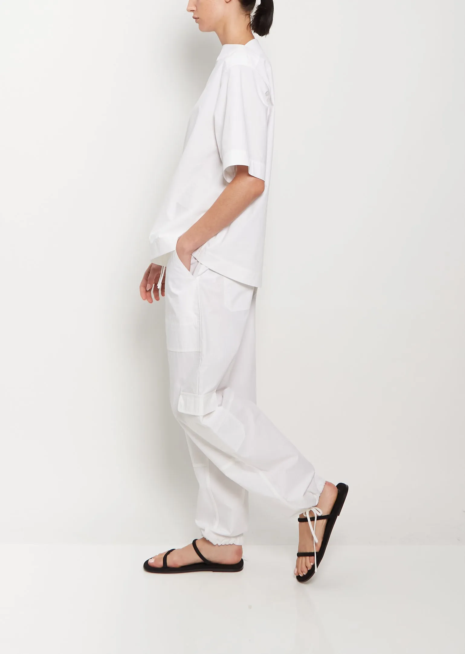 Dart-Neck Cotton Top
