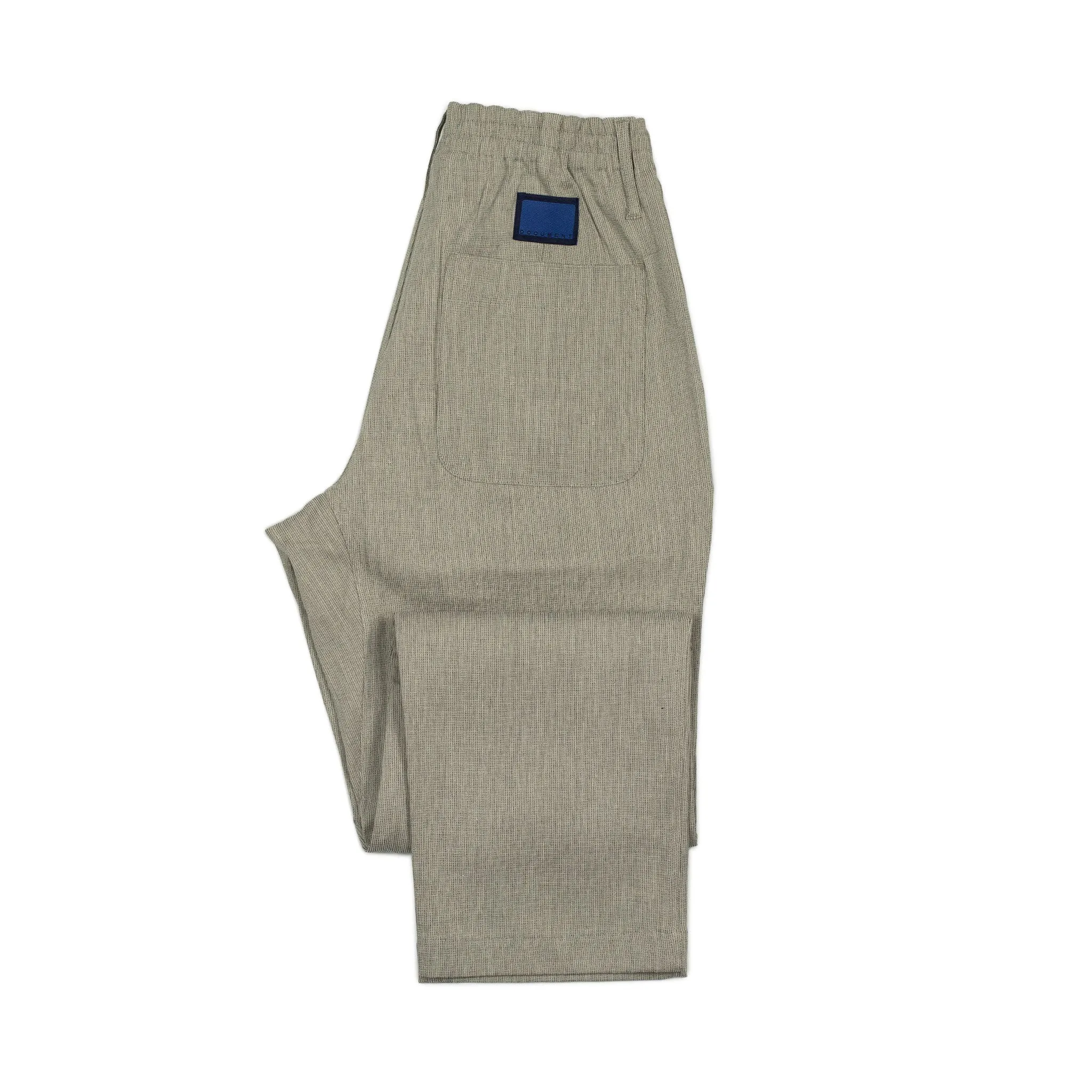 Easy pants in grey birdseye linen viscose