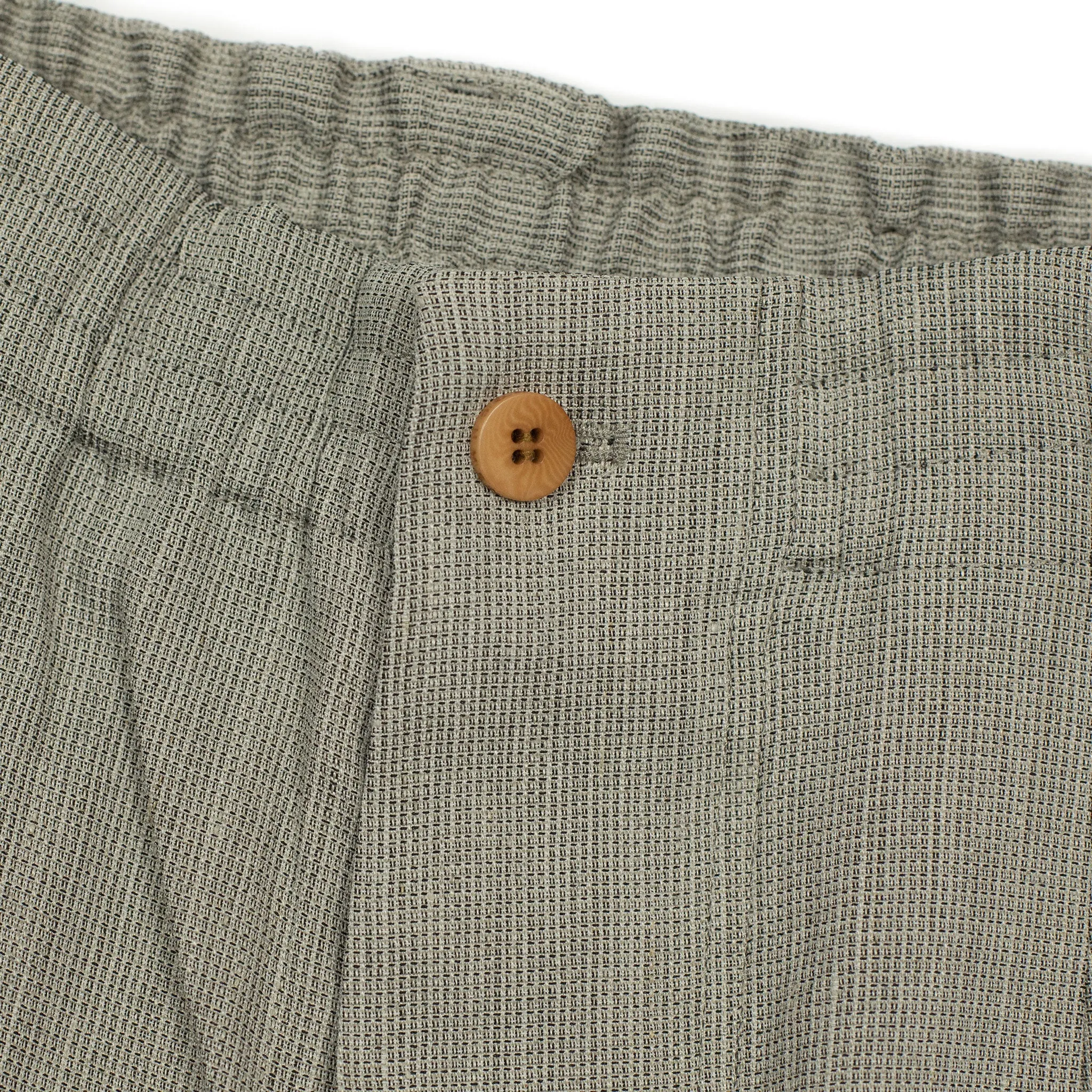 Easy pants in grey birdseye linen viscose
