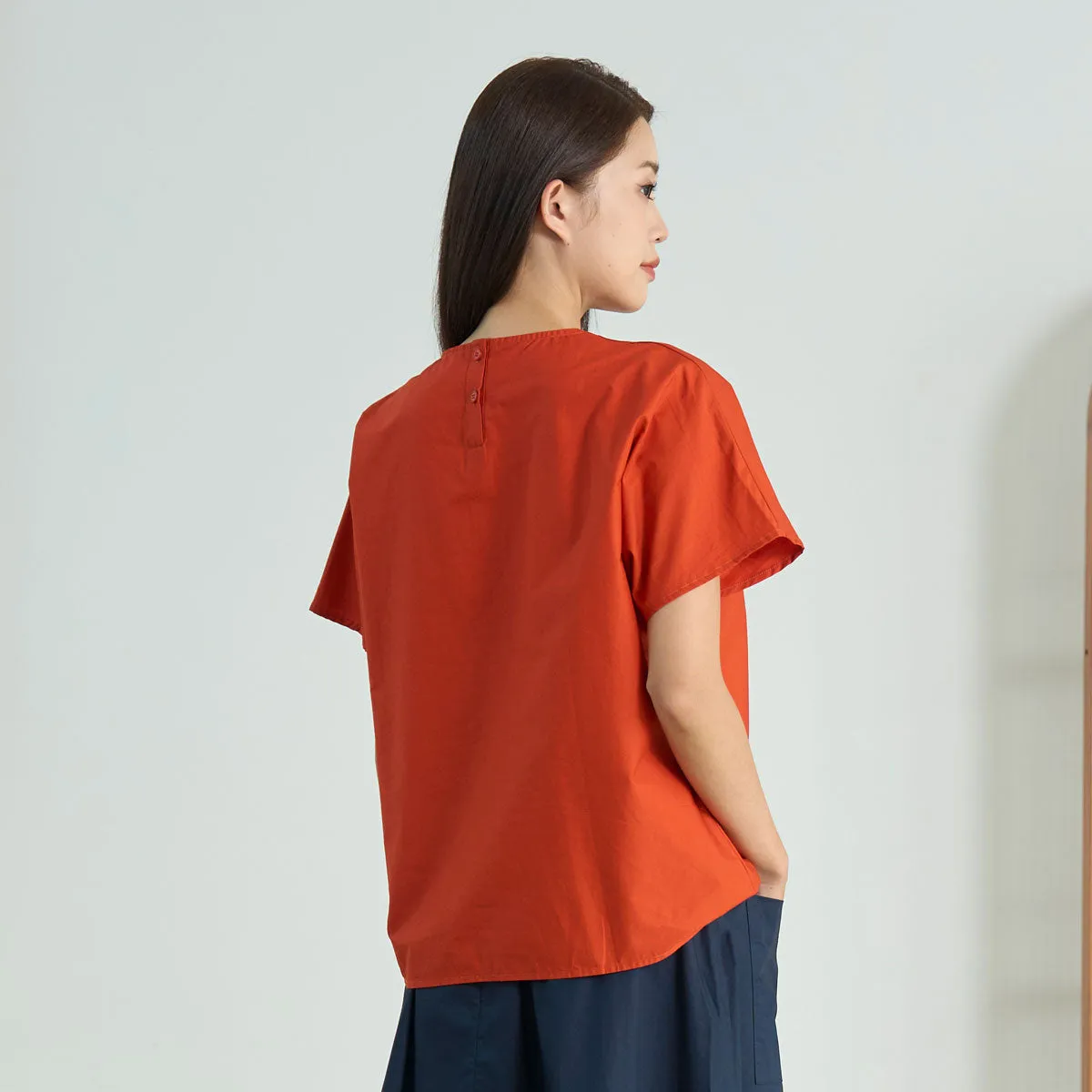 Effortless Dolman Pleated Blouse