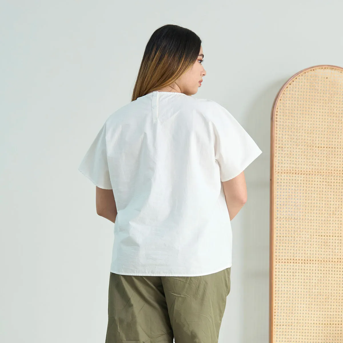 Effortless Dolman Pleated Blouse