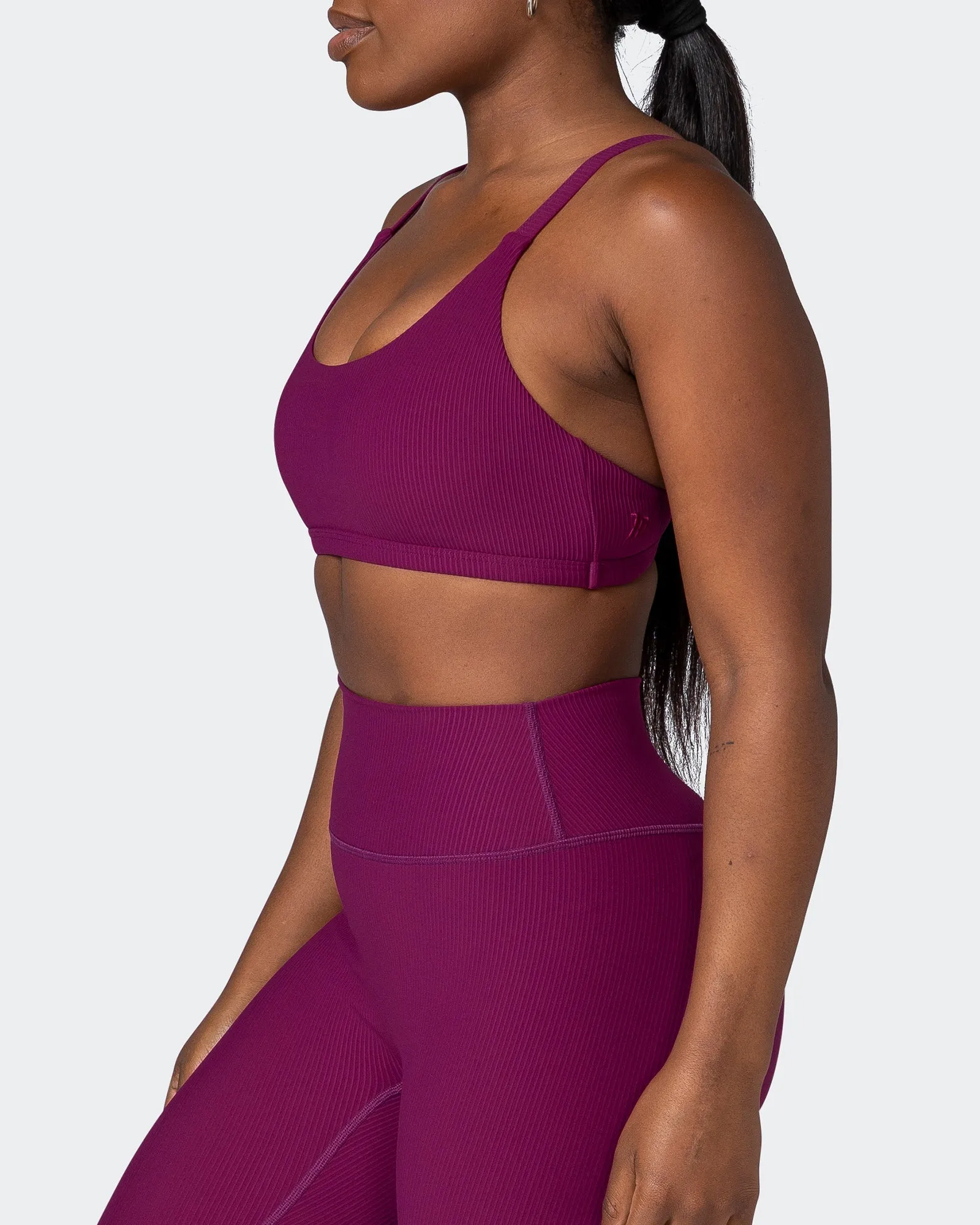 Effortless Rib Bralette - Huckleberry