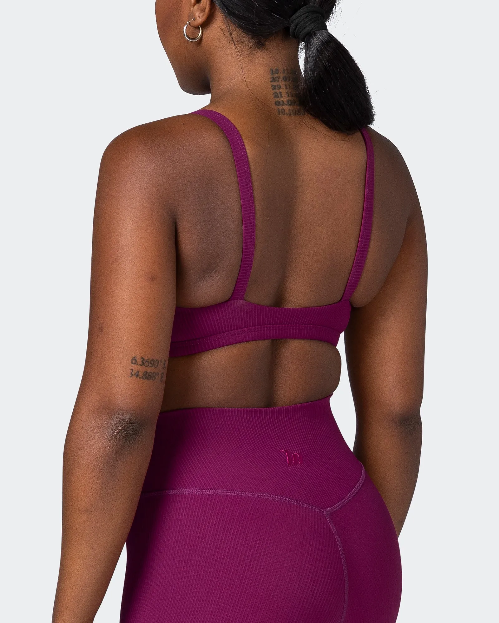 Effortless Rib Bralette - Huckleberry