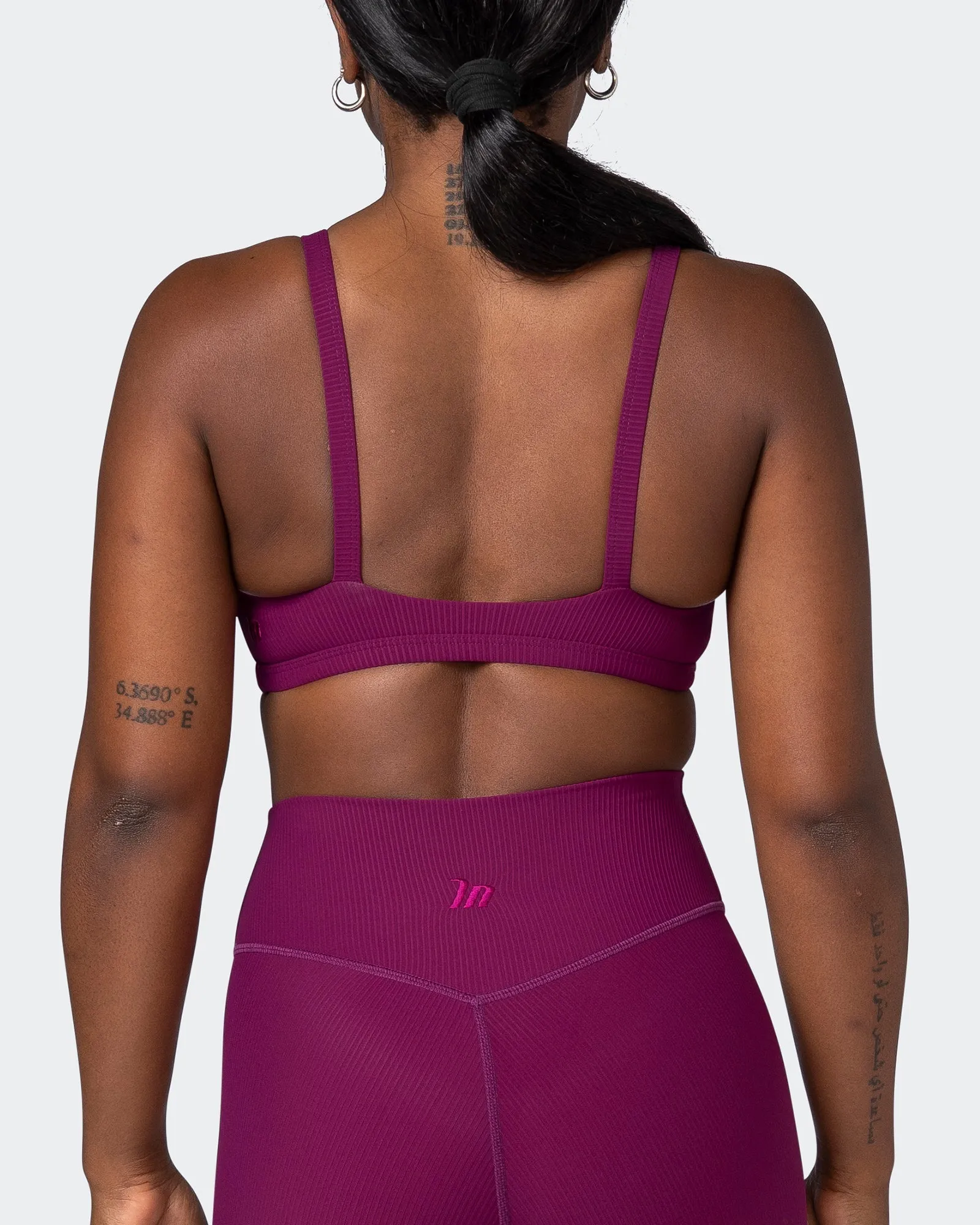 Effortless Rib Bralette - Huckleberry