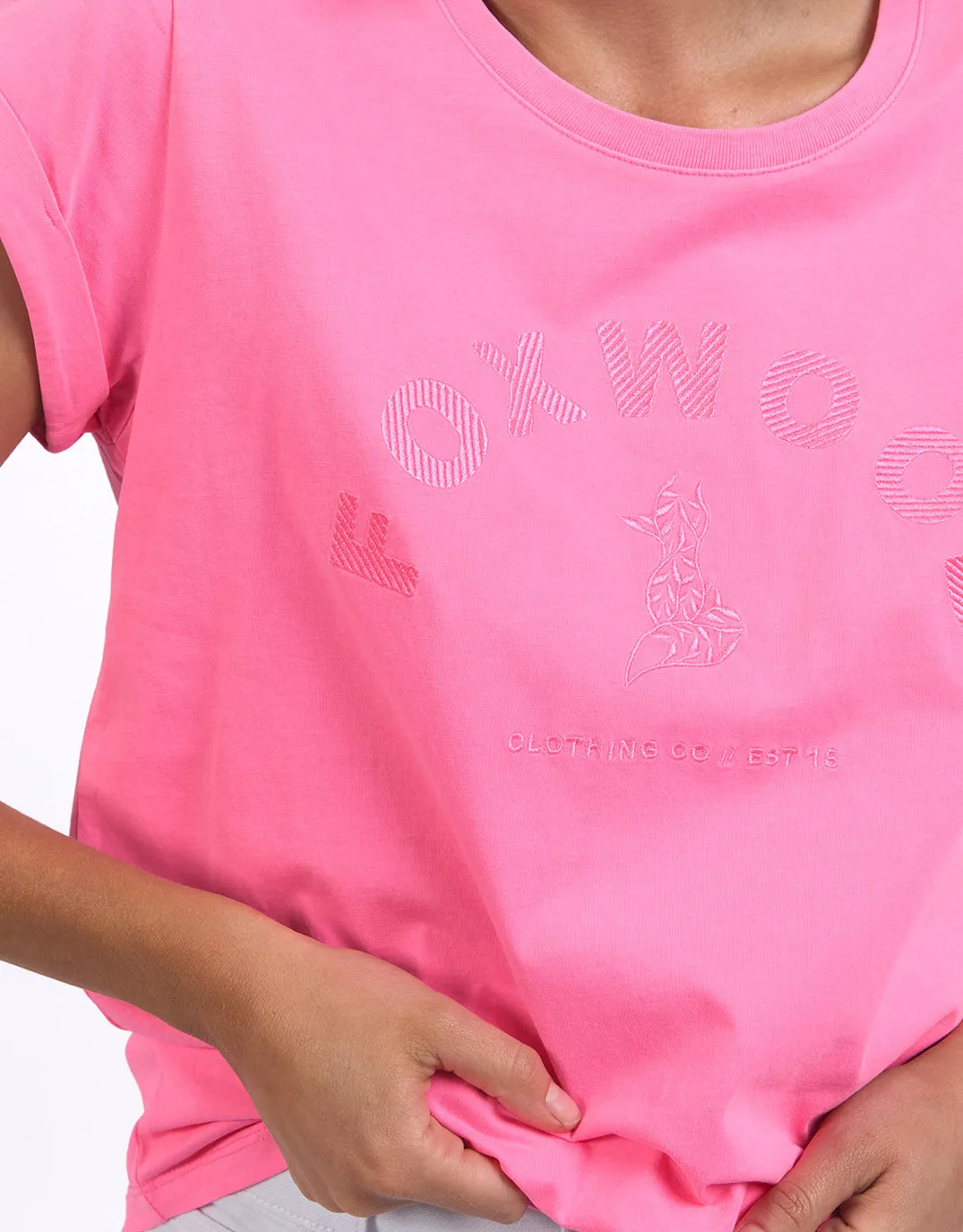 Effortless Tee - Neon Rose