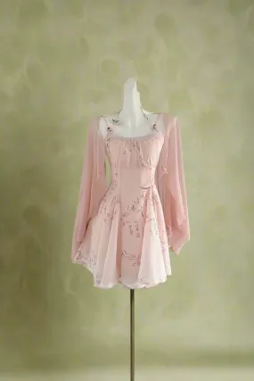 Fairycore Flowing Chiffon Dress Set