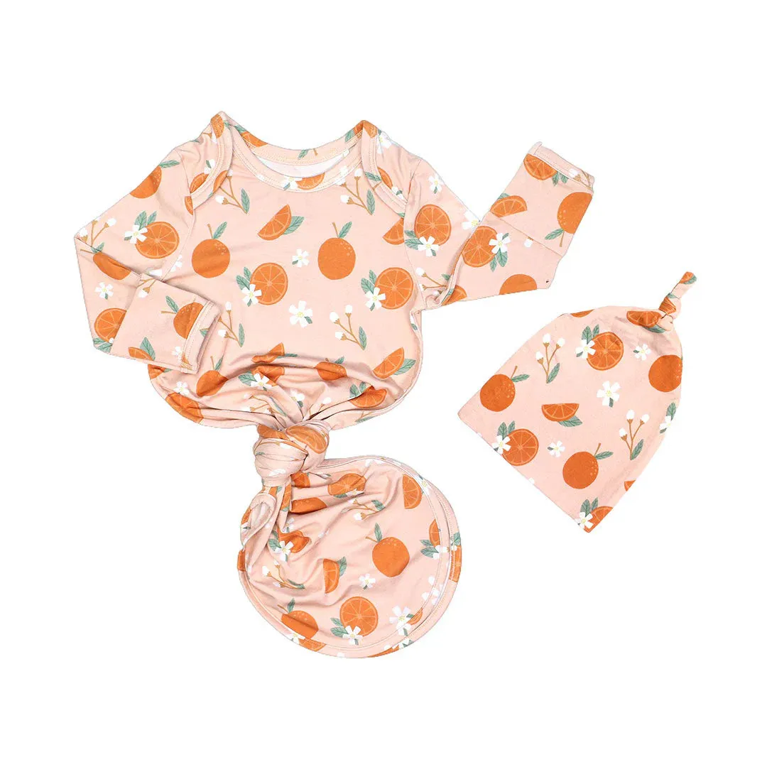 Freshly Squeezed Bamboo Baby Gown Set