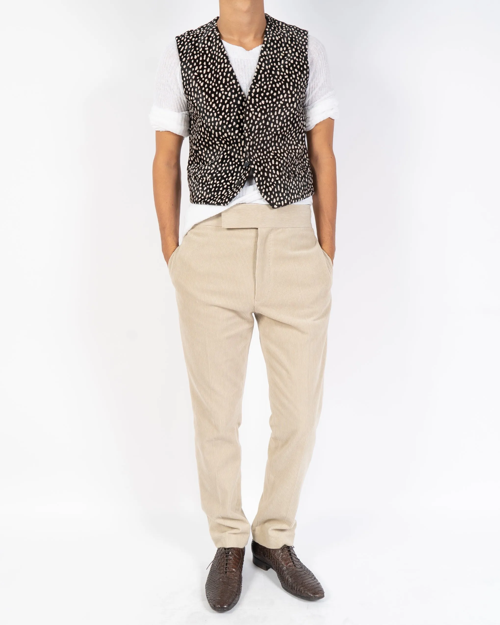 FW19 Dotted Ponyhair Waistcoat Sample