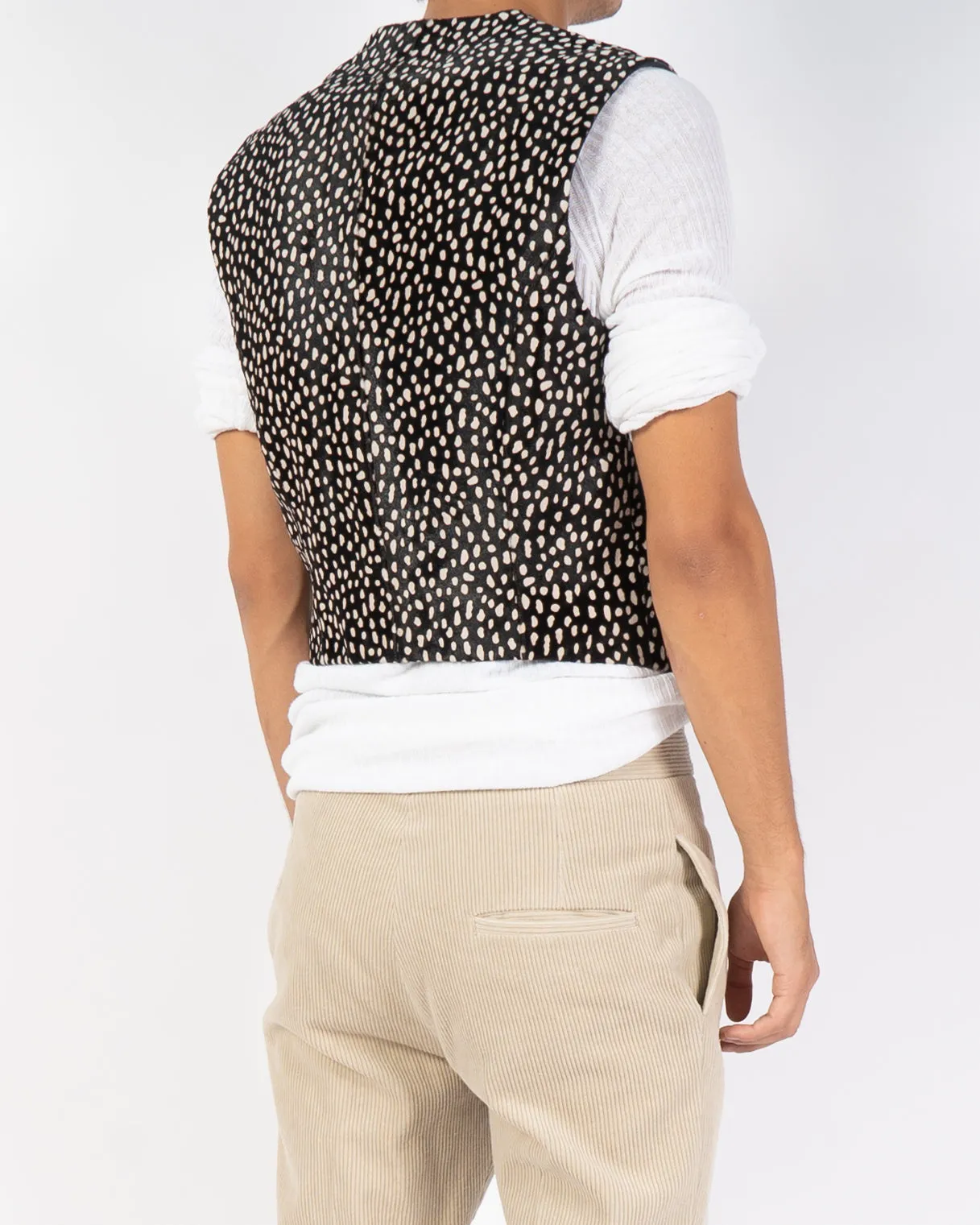 FW19 Dotted Ponyhair Waistcoat Sample