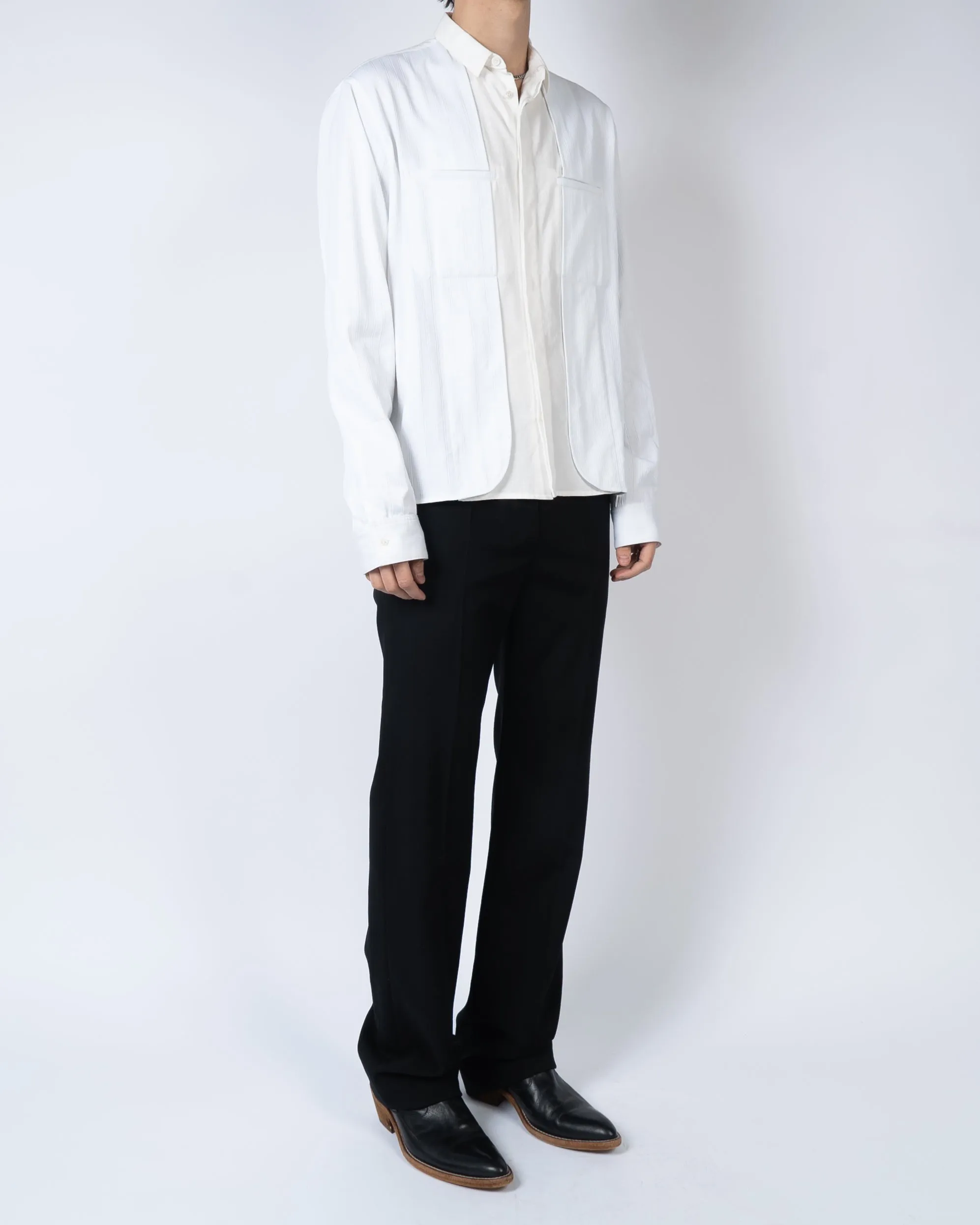 FW19 Double Layer Hufi White Shirt
