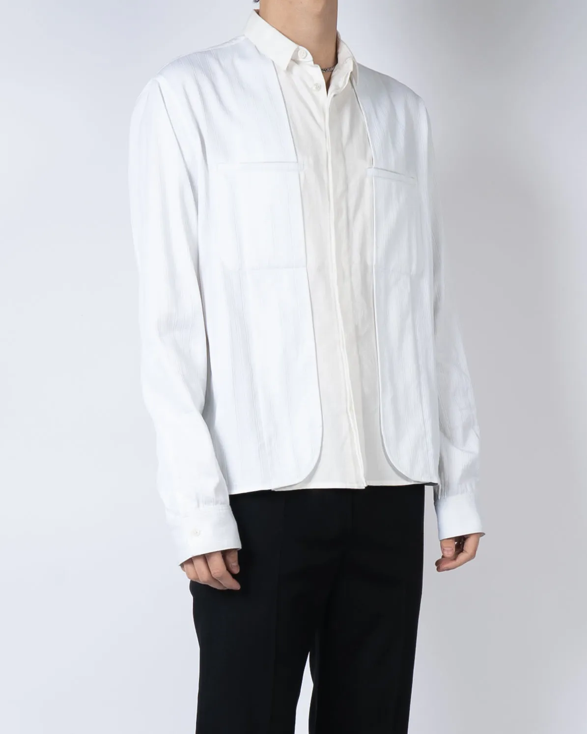 FW19 Double Layer Hufi White Shirt
