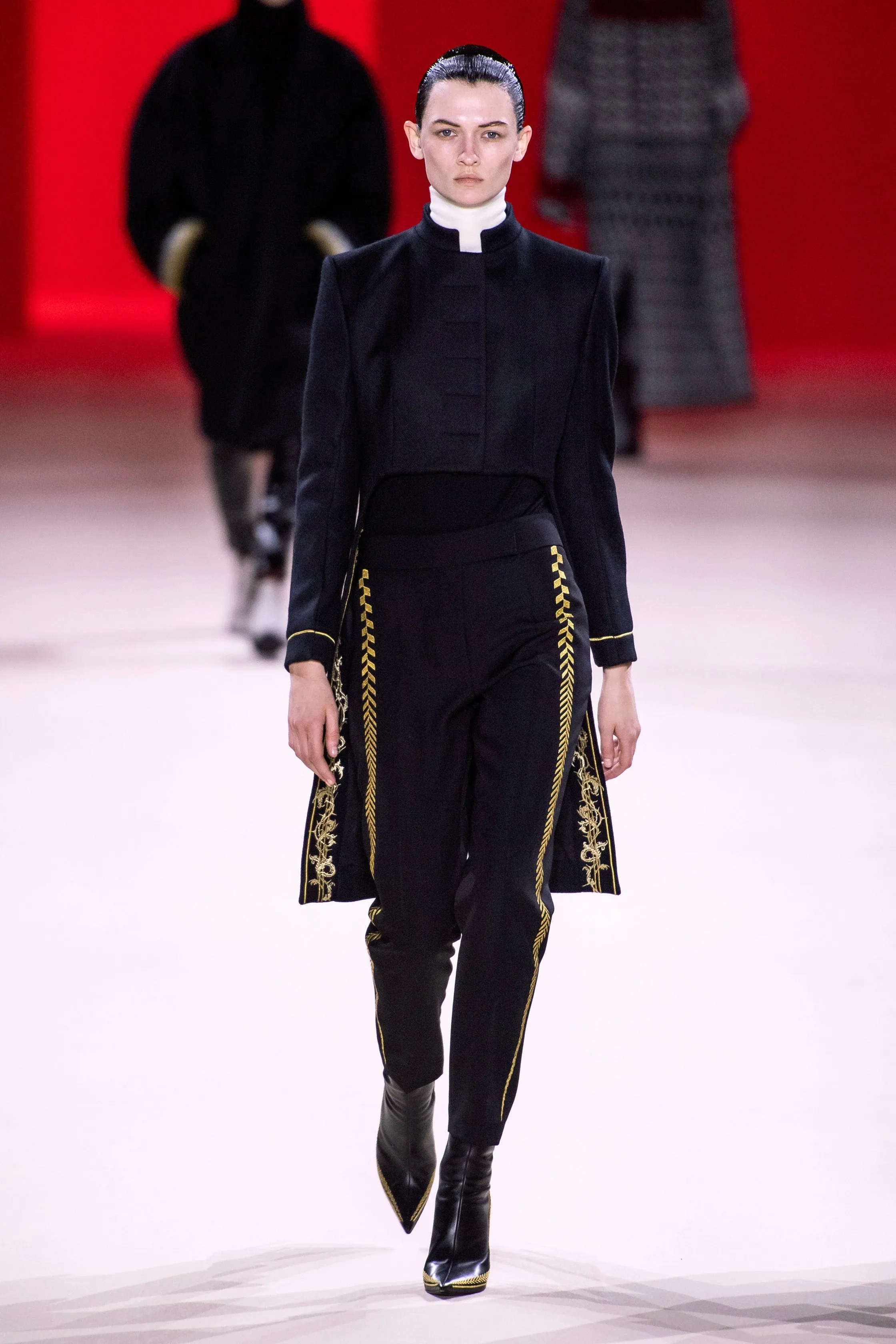 FW19 Golden Embroidered Classic Trousers