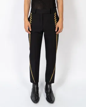 FW19 Golden Embroidered Classic Trousers