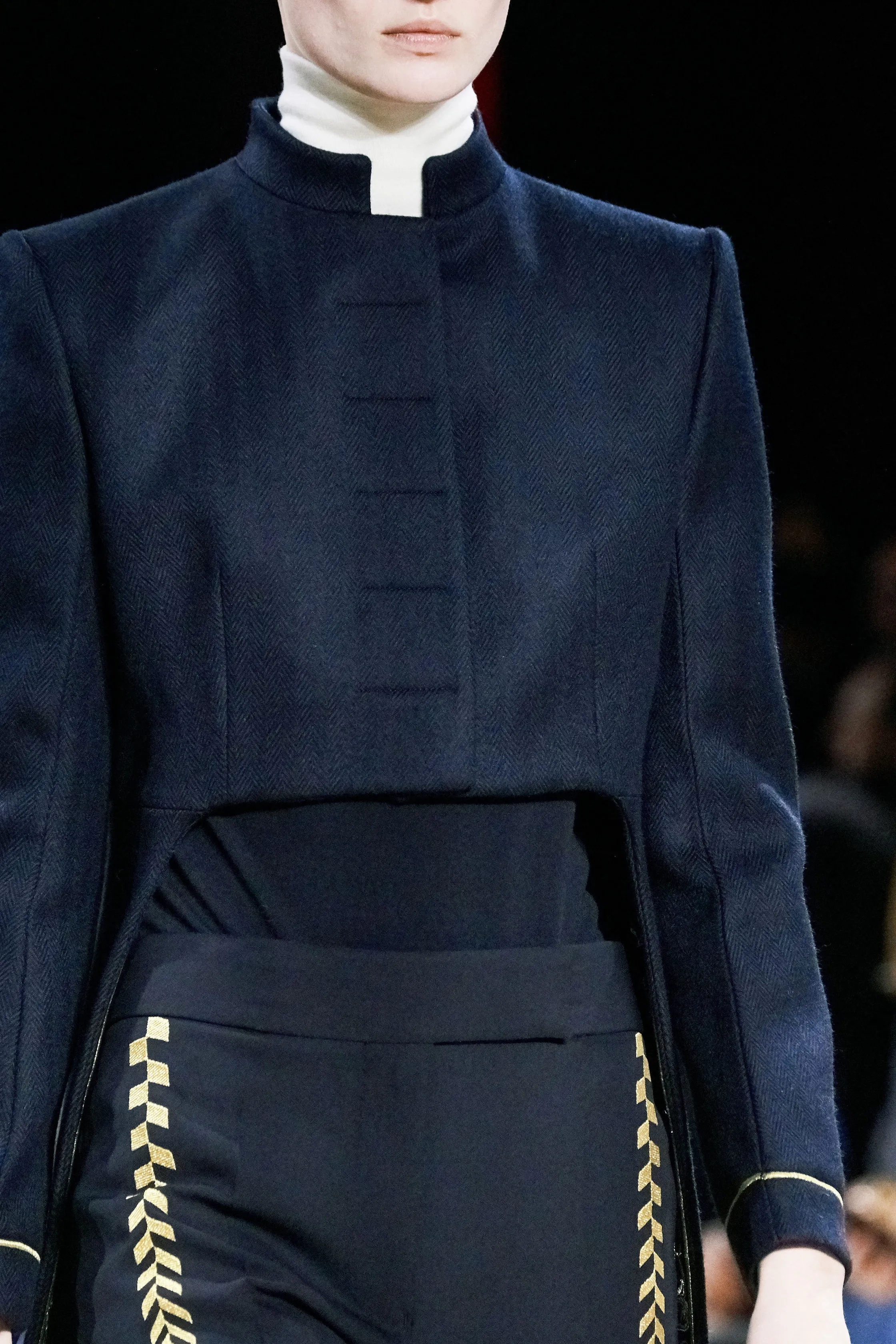 FW19 Golden Embroidered Classic Trousers