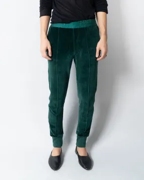 FW19 Green Velvet Jogger Sample
